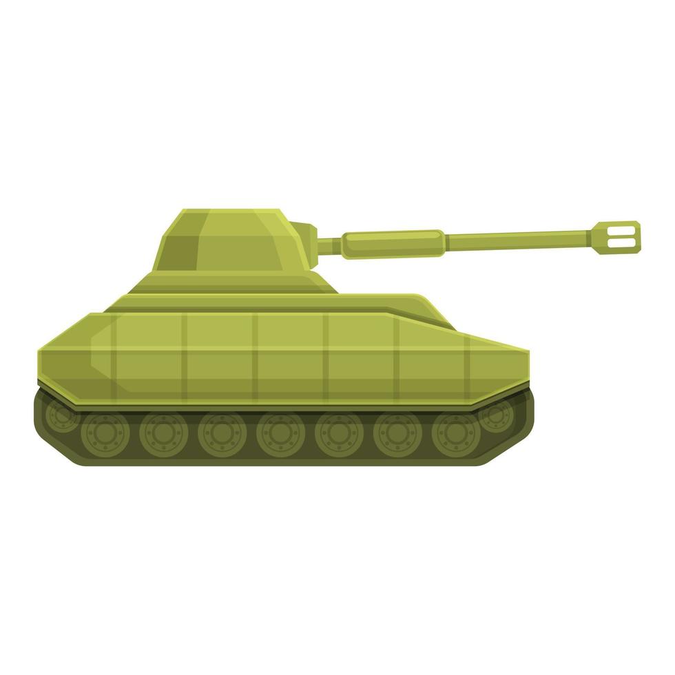 battaglia serbatoio icona cartone animato vettore. militare esercito vettore