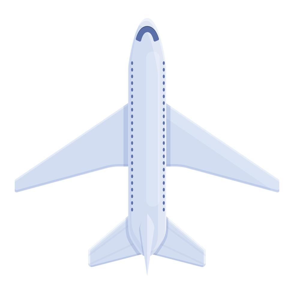 passeggeri linea aerea icona, cartone animato stile vettore