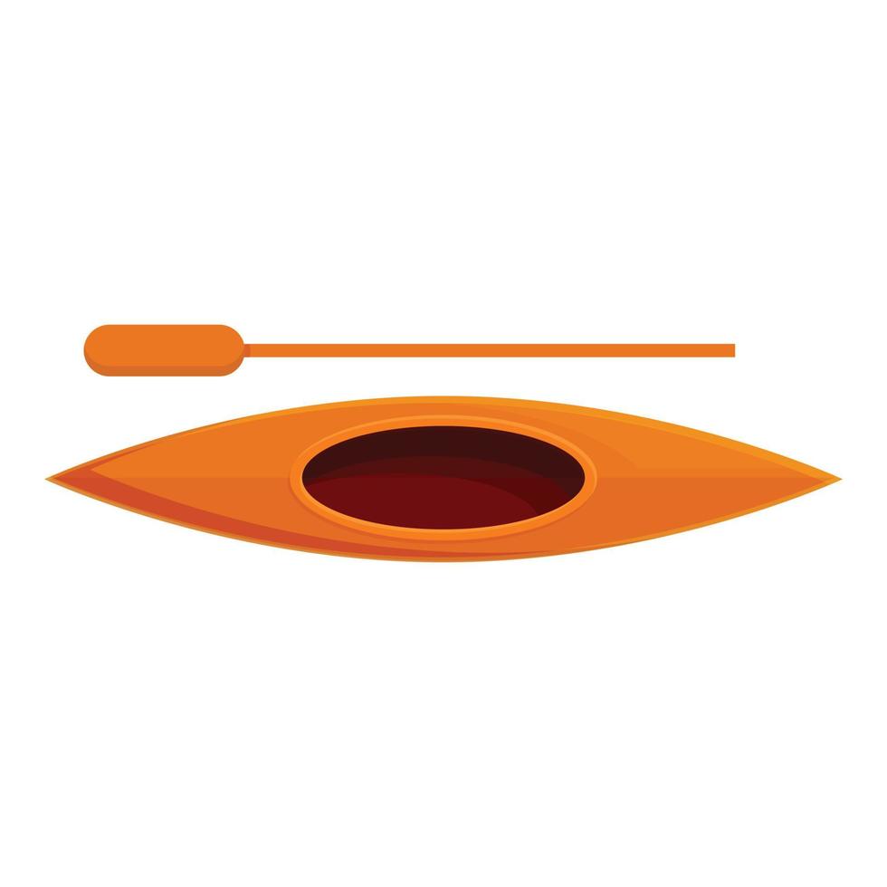kayak icona, cartone animato stile vettore