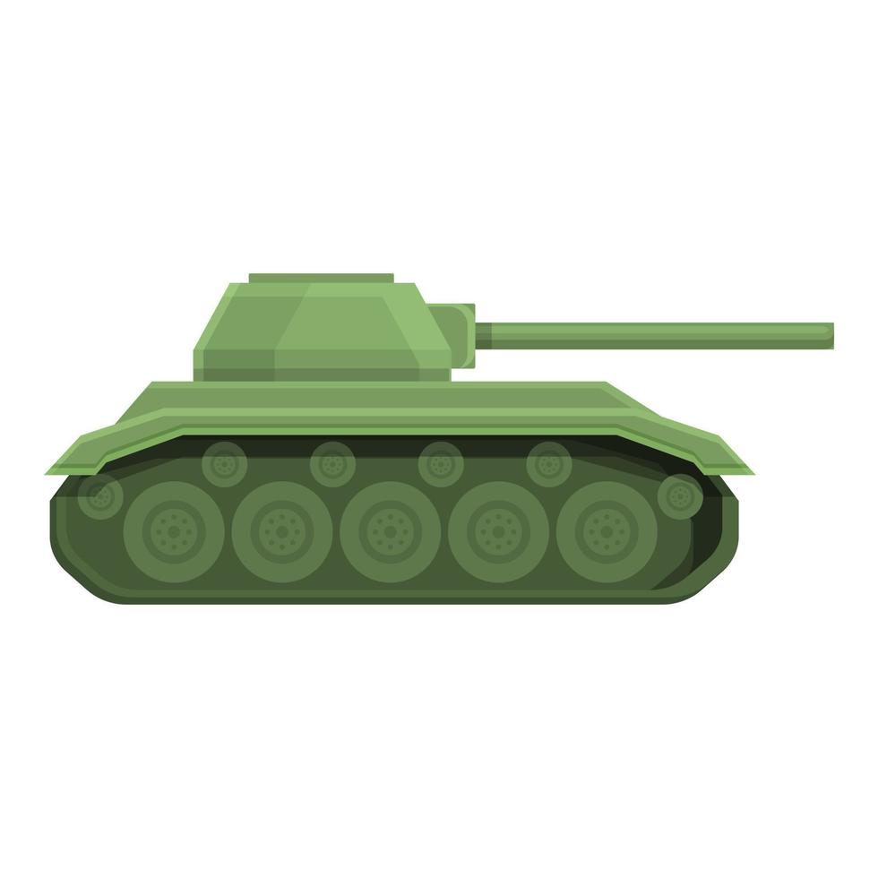 paesaggio serbatoio icona cartone animato vettore. militare esercito vettore