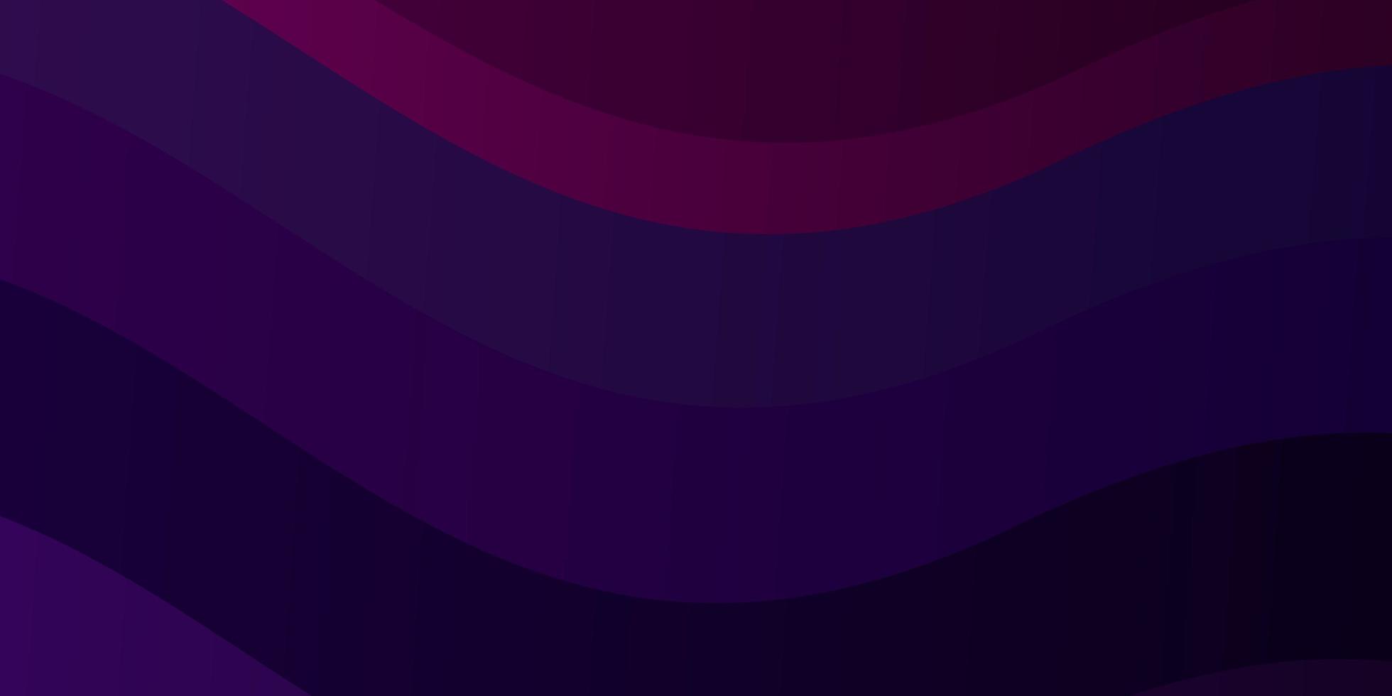 sfondo viola scuro e rosa con linee curve. vettore