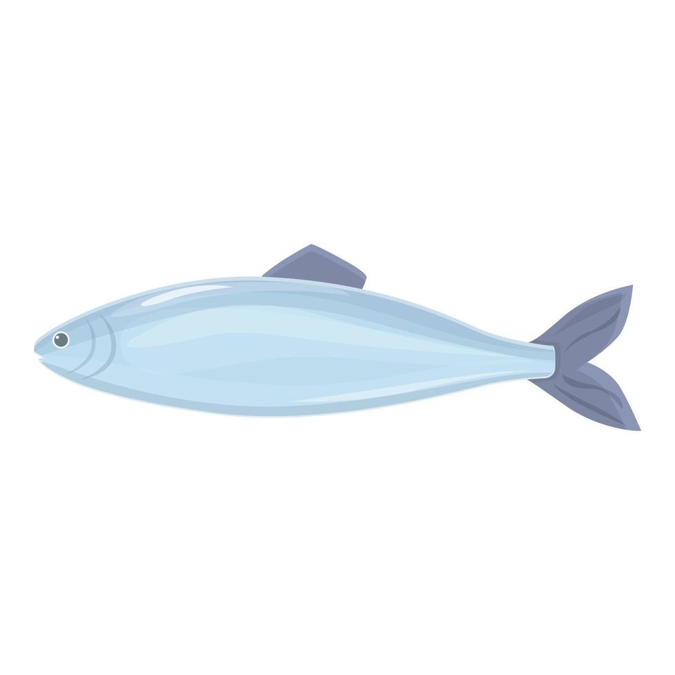 merluzzo pesce icona cartone animato vettore. mare aringa vettore