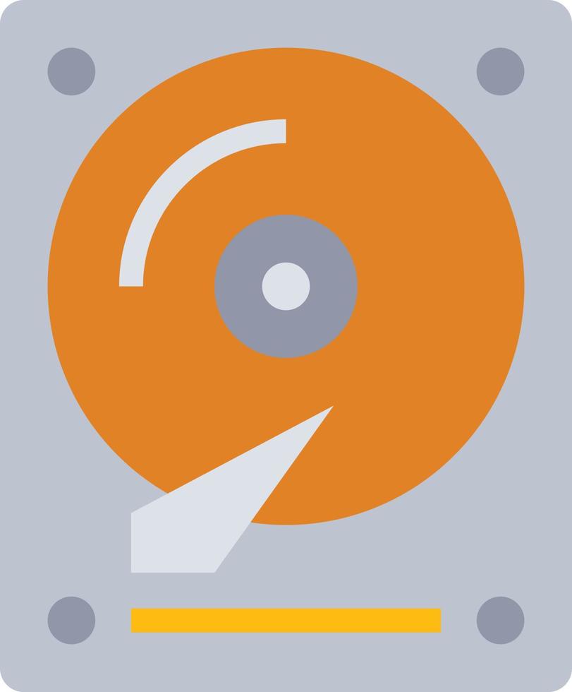 disco rigido Conservazione File computer accessorio - piatto icona vettore