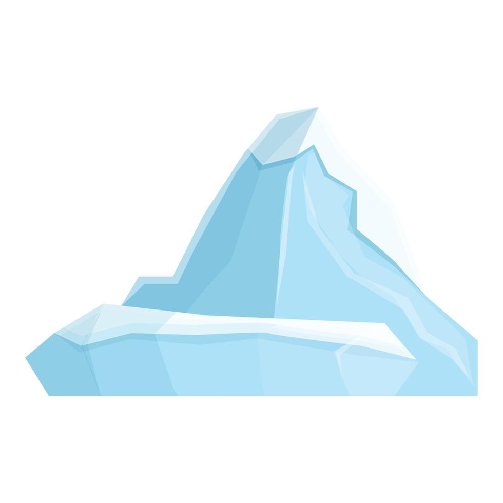 acqua iceberg icona cartone animato vettore. ghiaccio berg vettore