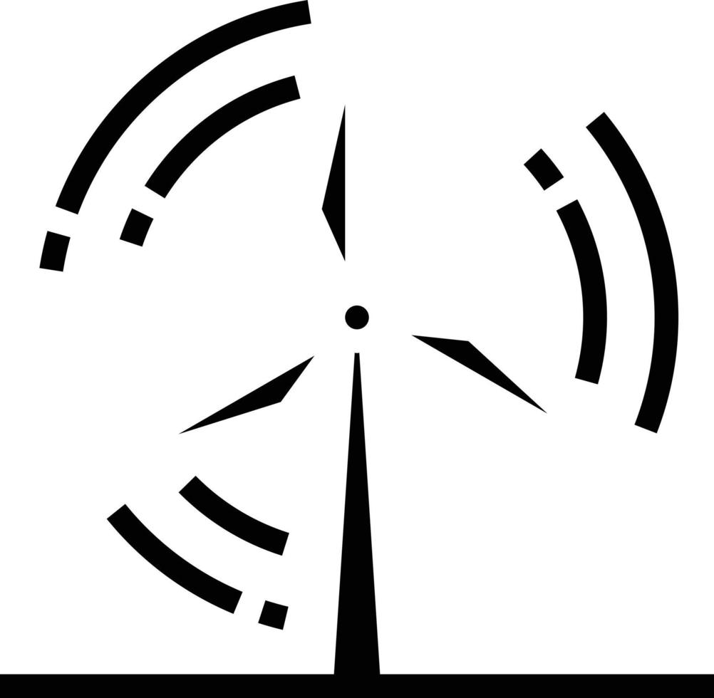 vento energia pianta energia ecologia - solido icona vettore