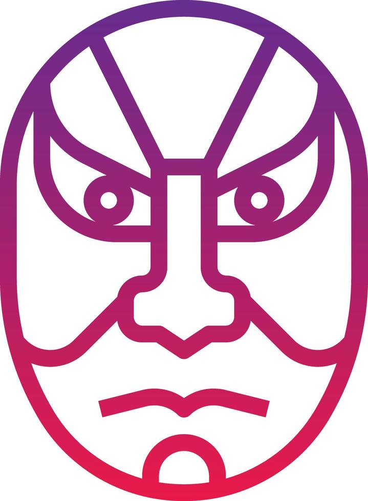 kabuki maschera recitazione drammatico Giappone - pendenza icona vettore