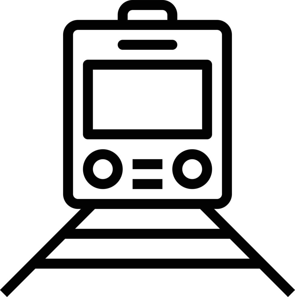 trasporto treno ferrovia pubblico mezzi di trasporto metropolitana - schema icona vettore