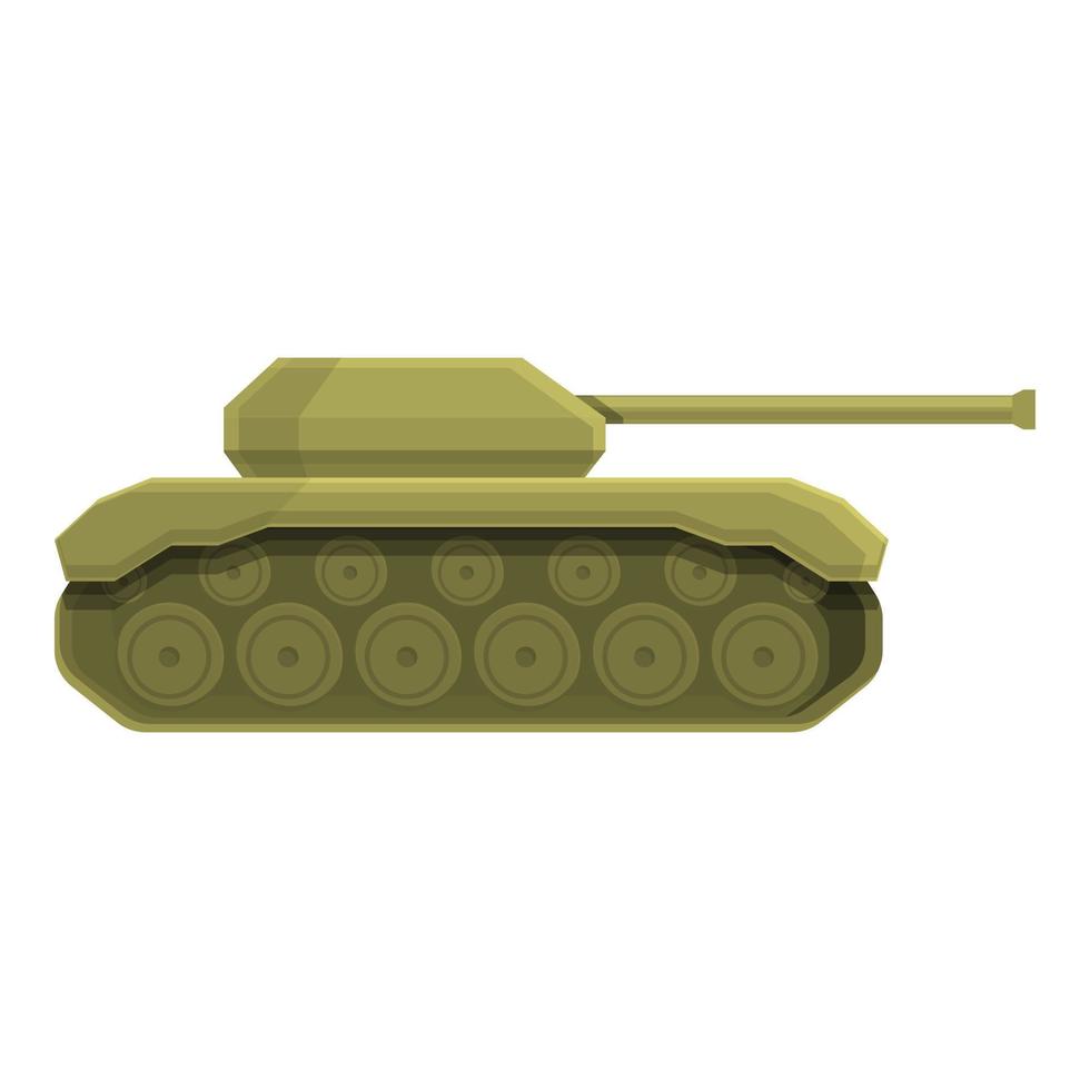 militare serbatoio icona cartone animato vettore. guerra esercito vettore