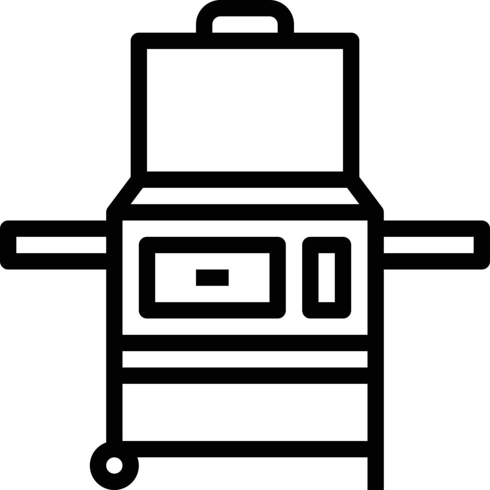 griglia affumicato cucinare carne cucina - schema icona vettore