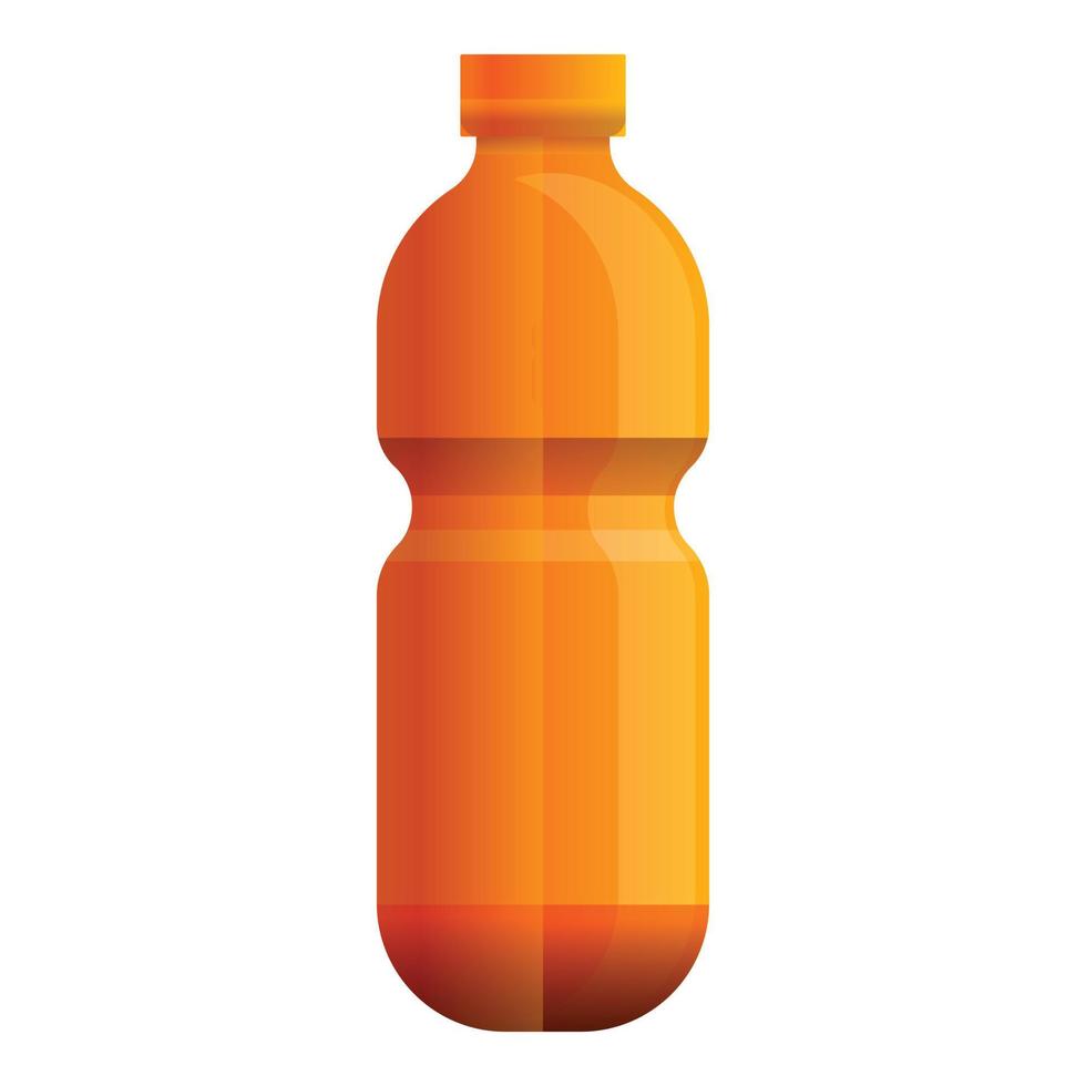 pallacanestro acqua bottiglia icona, cartone animato stile vettore