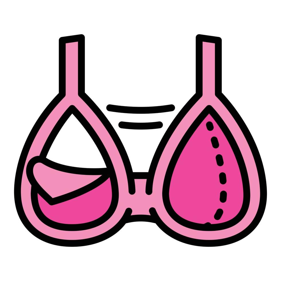 l'allattamento al seno reggiseno icona, schema stile vettore