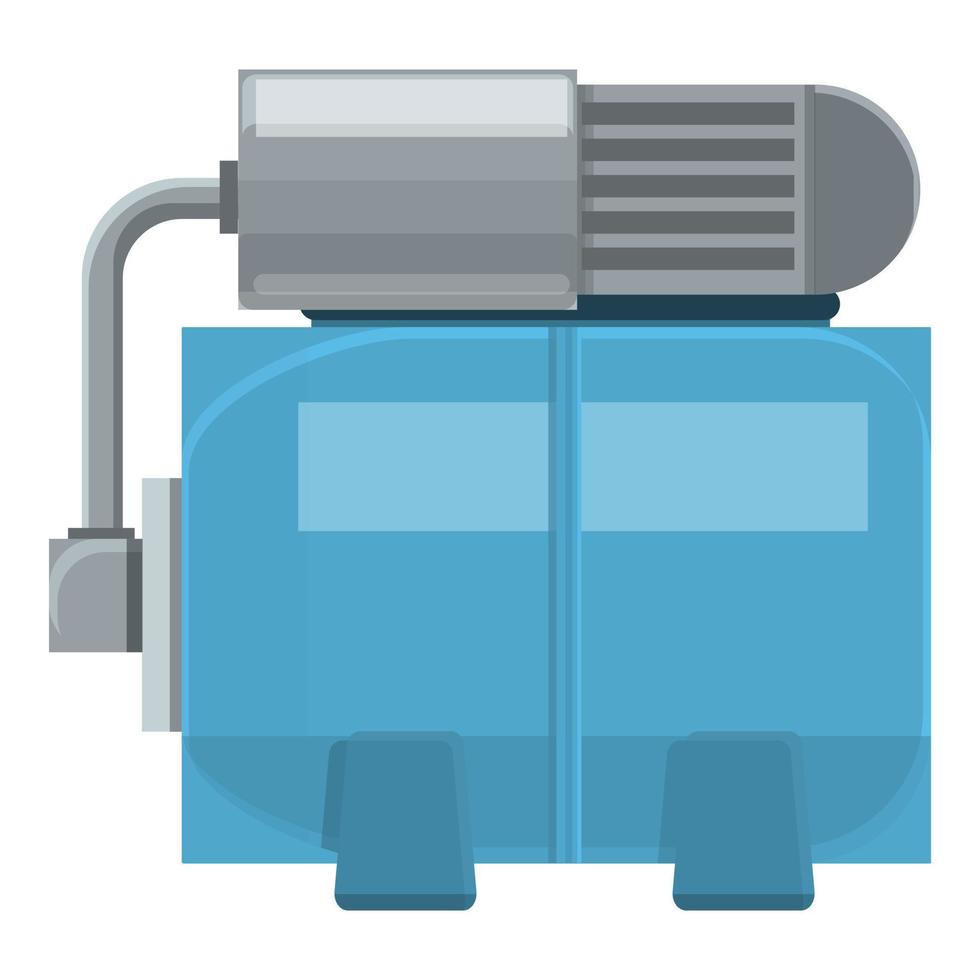 compressore pompa icona, cartone animato stile vettore