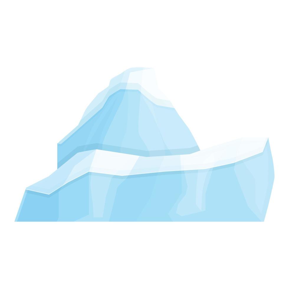 nord iceberg icona cartone animato vettore. ghiaccio berg vettore