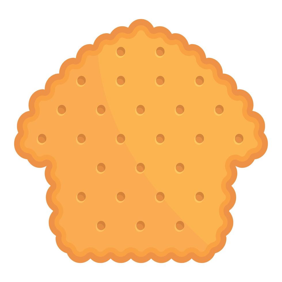 Casa cracker icona cartone animato vettore. biscotto cibo vettore