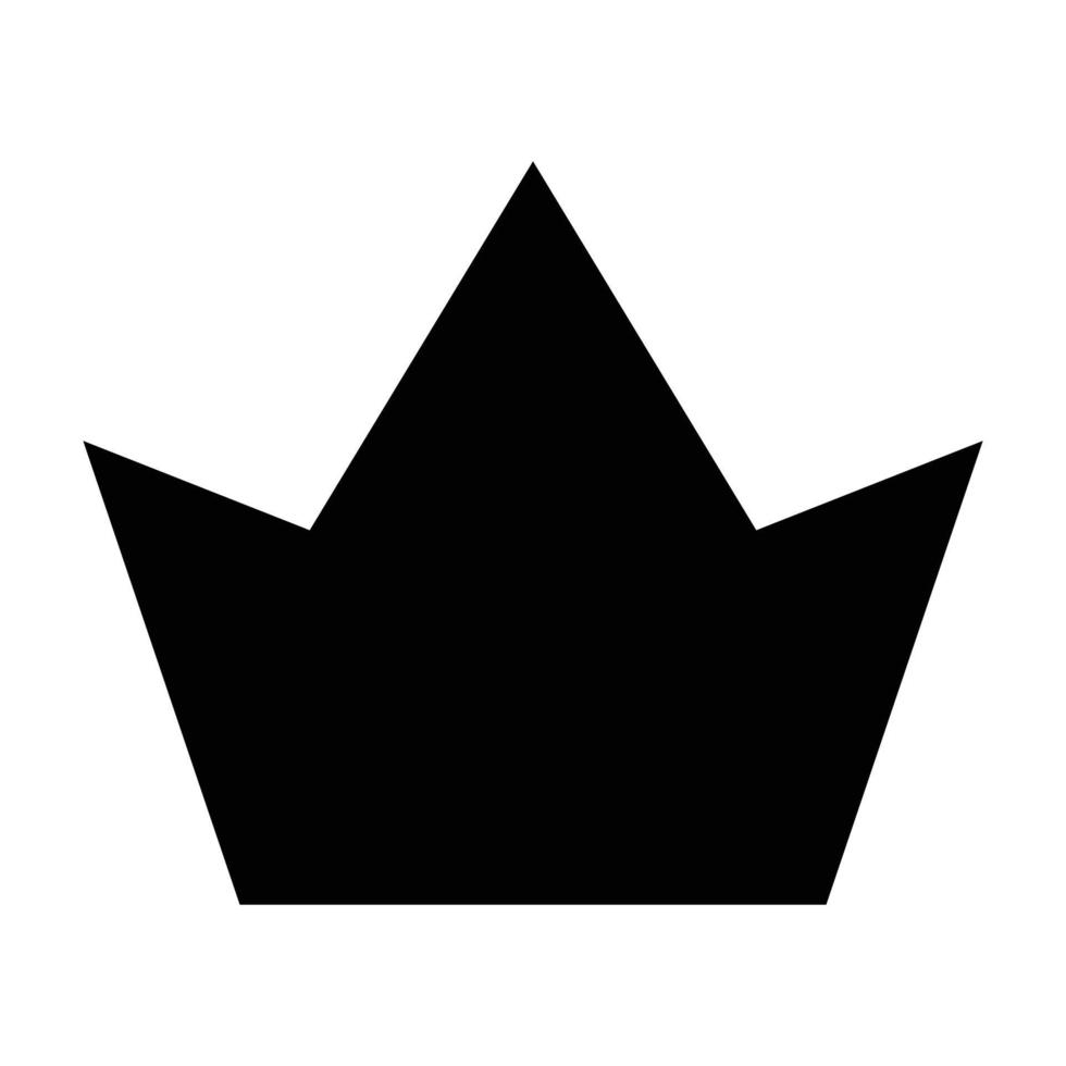 corona icona, semplice stile vettore