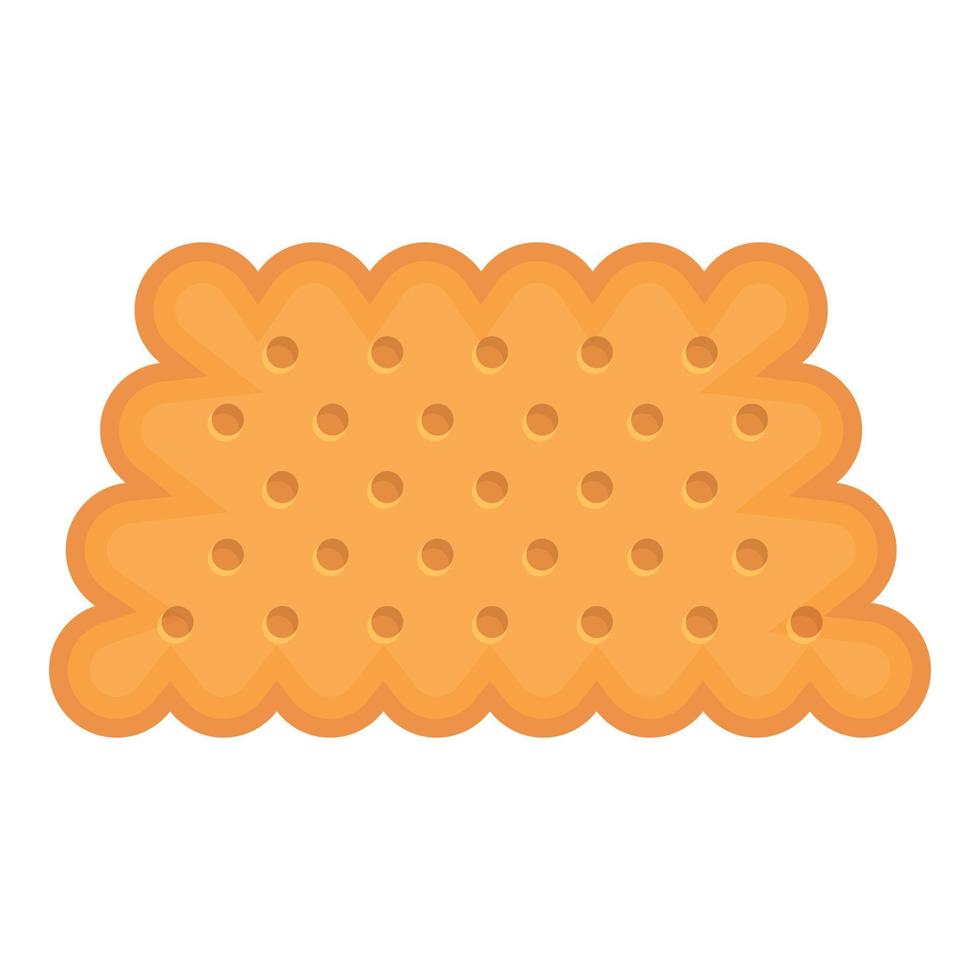 cracker cibo icona cartone animato vettore. biscotto torta vettore