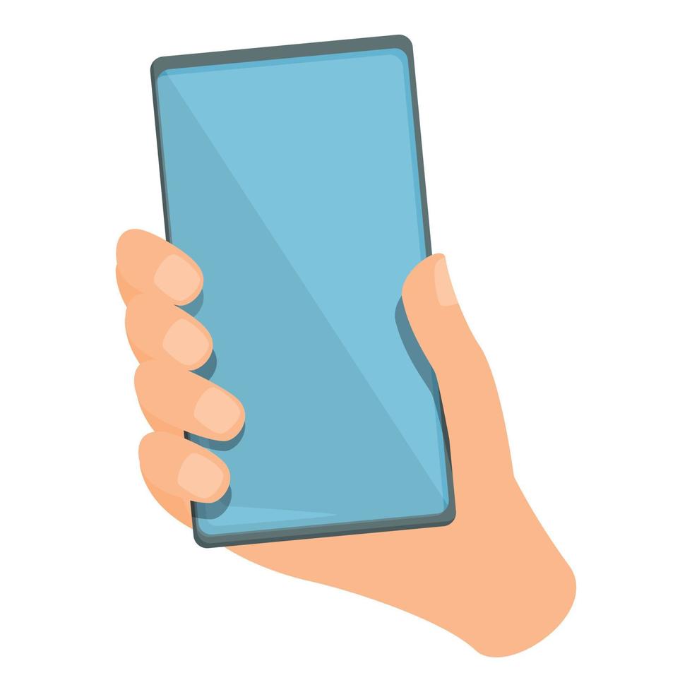 moderno smartphone icona cartone animato vettore. Telefono schermo vettore