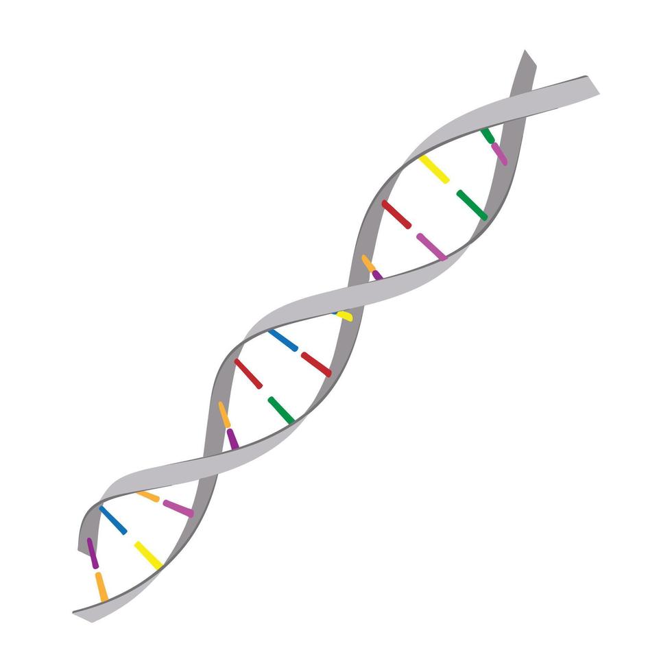 genetica concetto cartone animato icona vettore