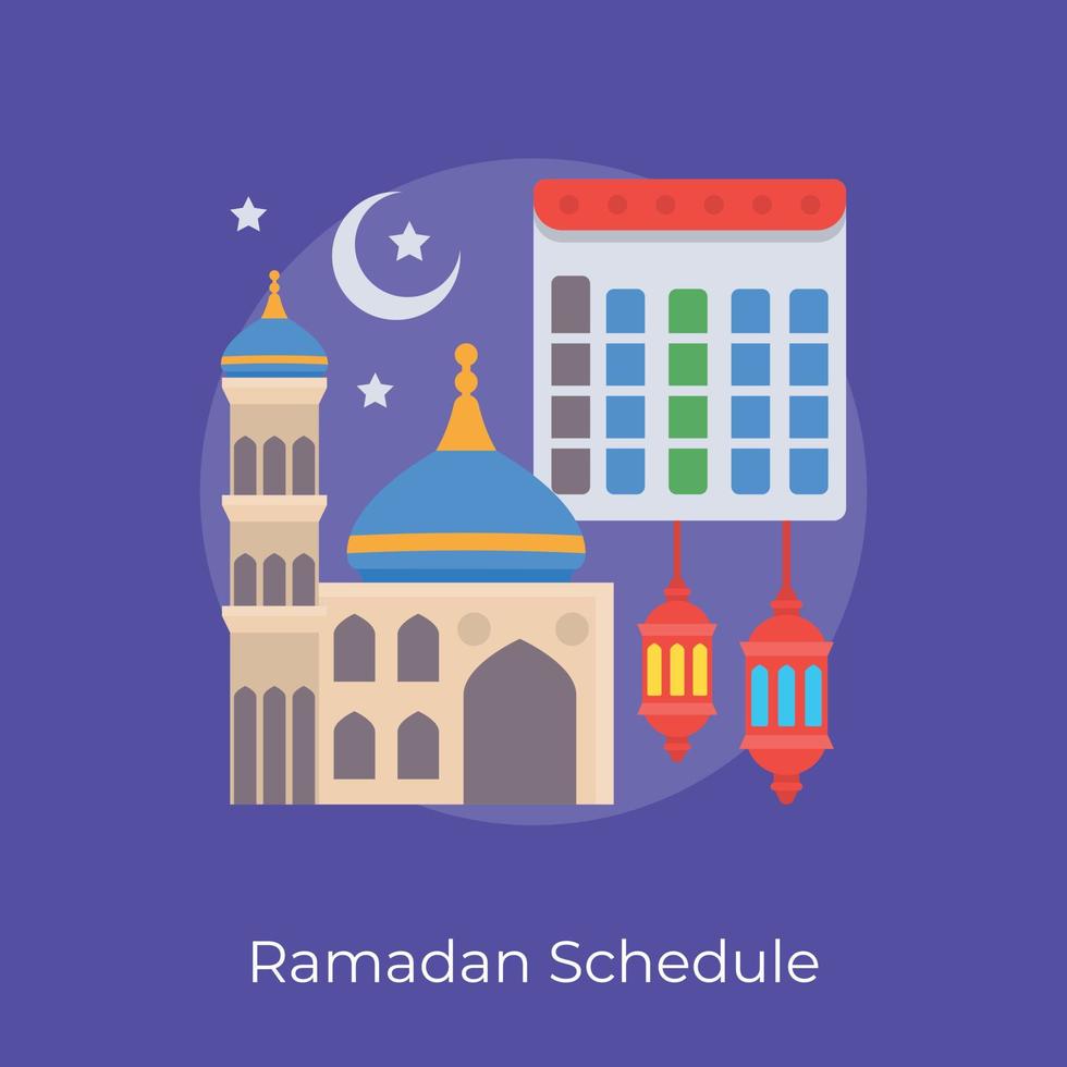 di moda Ramadan programma vettore