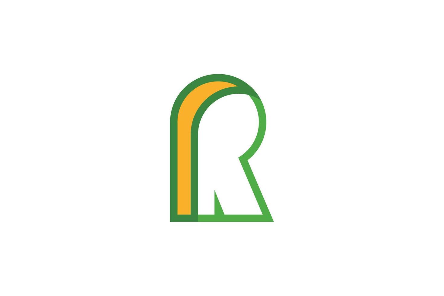 astratto r lettera logo vettore