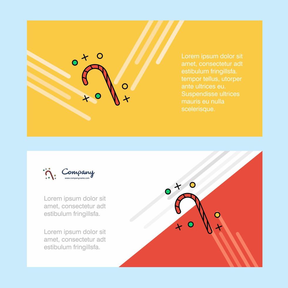 Natale caramella astratto aziendale attività commerciale bandiera modello orizzontale pubblicità attività commerciale bandiera vettore
