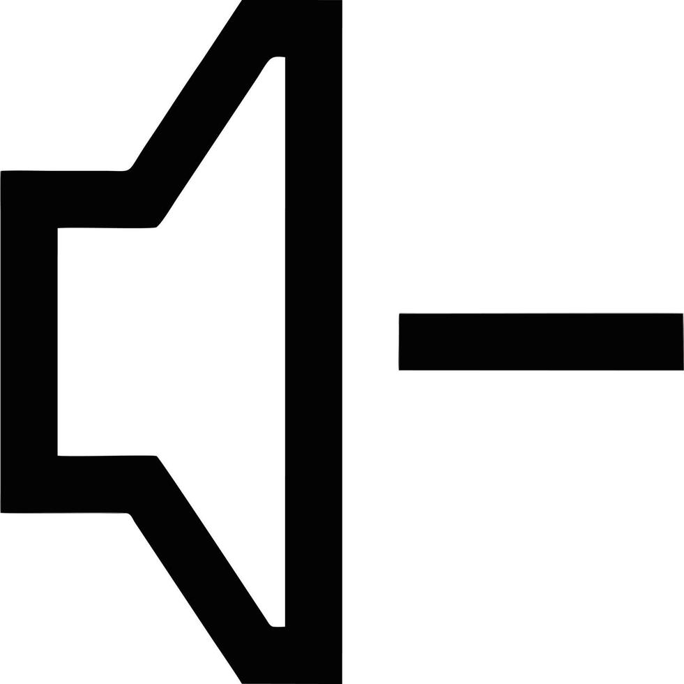 simbolo dell'icona del suono dell'altoparlante sullo sfondo bianco vettore