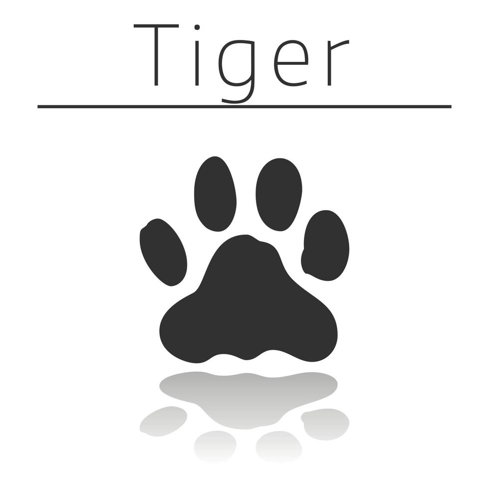 tigre animale traccia vettore