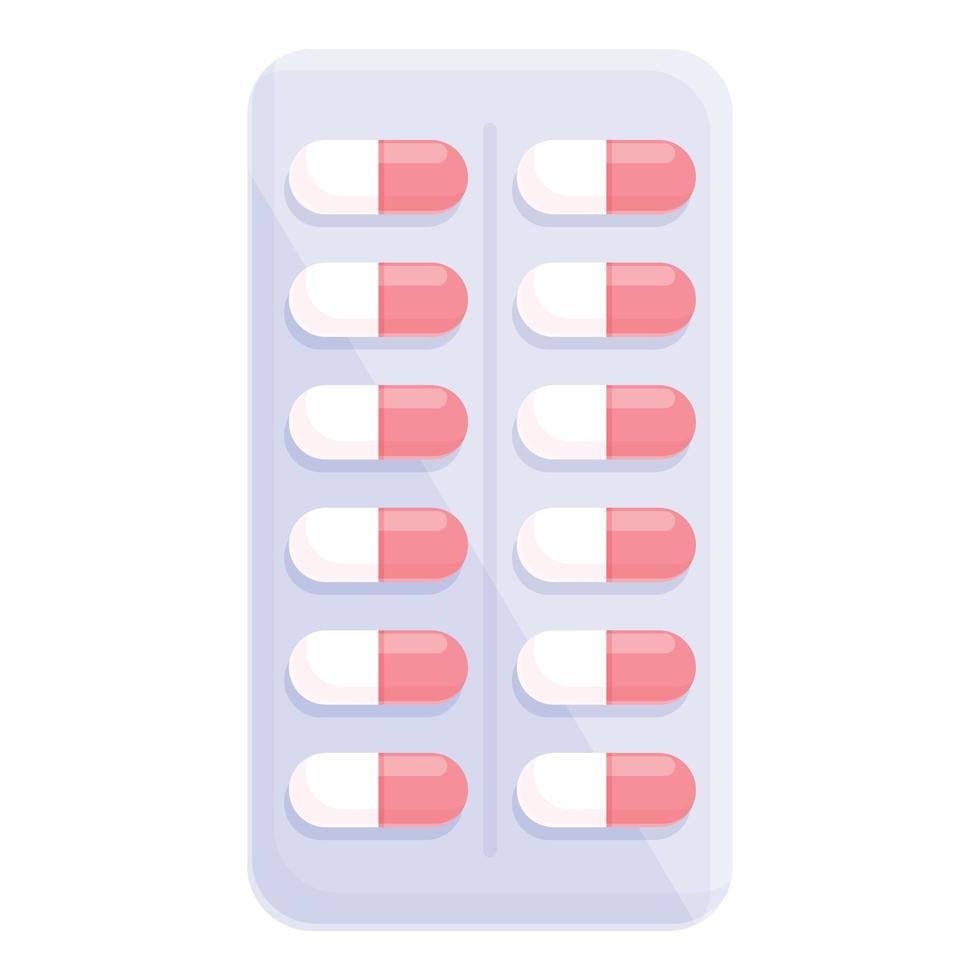 contraccezione capsula icona cartone animato vettore. controllo femmina vettore