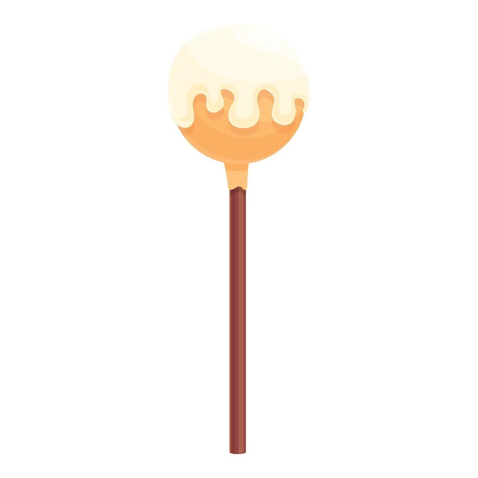 latte torta pop icona cartone animato vettore. caramella zucchero vettore