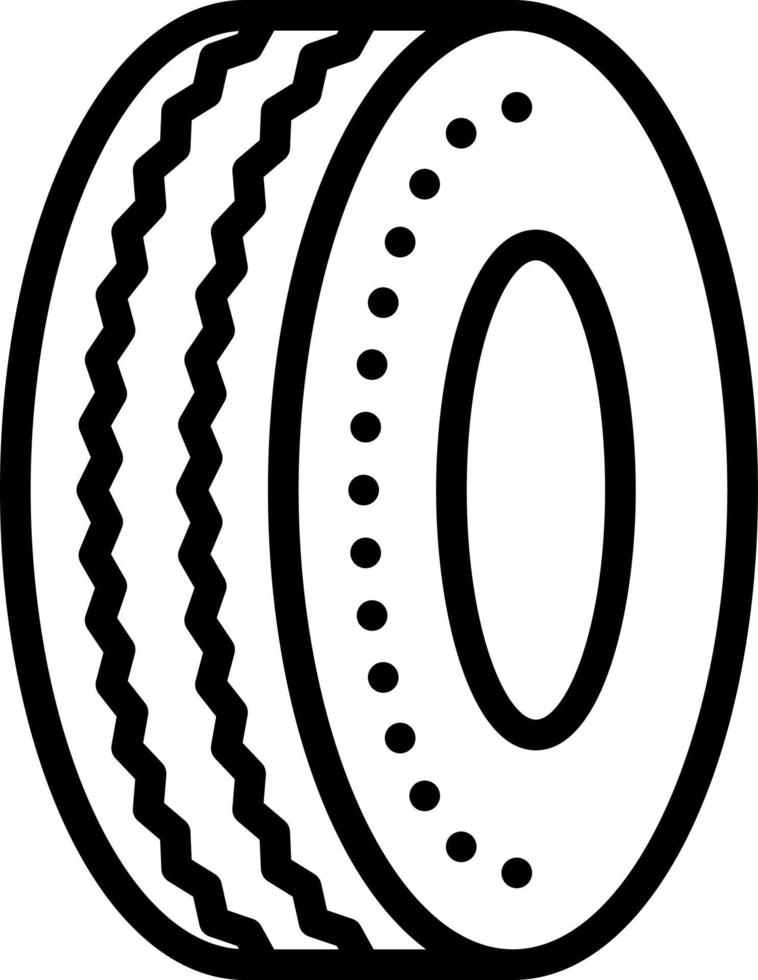 icona linea per pneumatico vettore