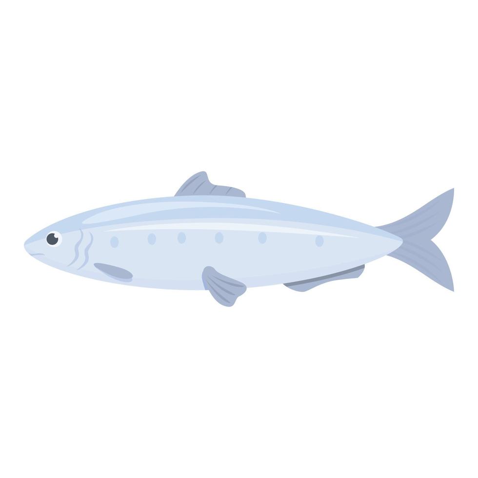 sardina pesce icona cartone animato vettore. oceano cibo vettore