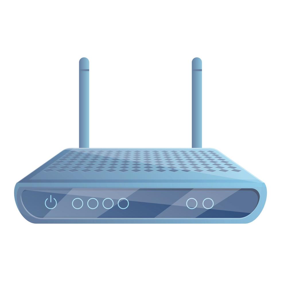 Wi-Fi modem 4g icona, cartone animato stile vettore