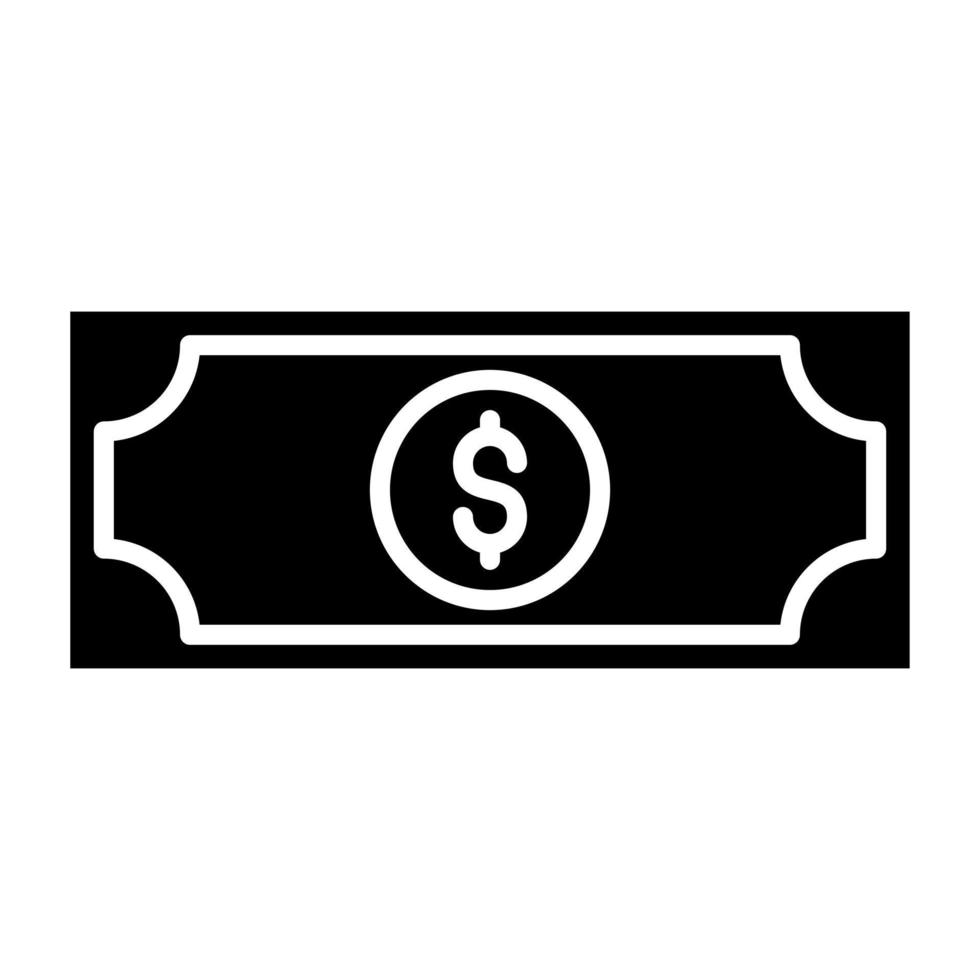 denaro contante pagamento icona stile vettore