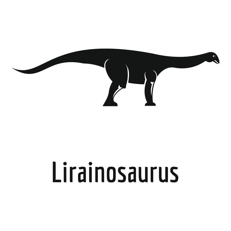 lirainosauro icona, semplice stile. vettore