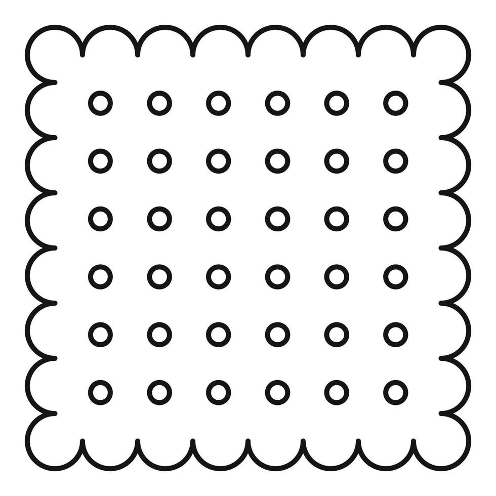 tradizionale biscotto icona, schema stile vettore