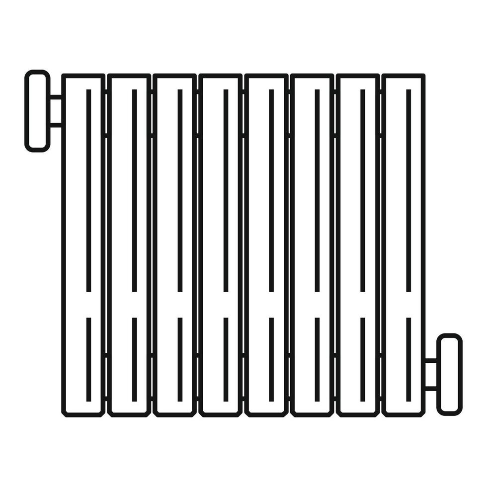 termosifone icona, schema stile vettore