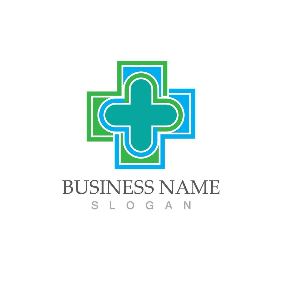 salutare medico logo design vettore