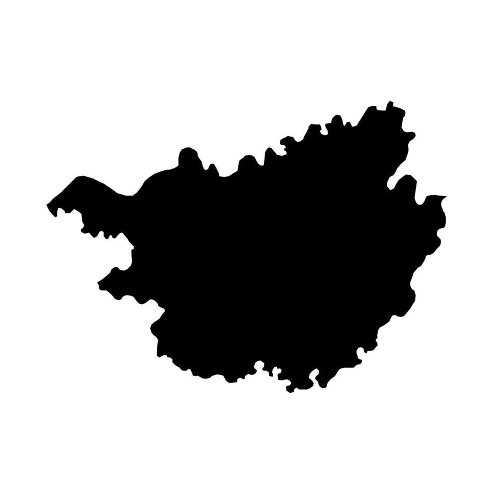guangxi zhuang autonomo regione carta geografica, amministrativo divisioni di Cina. vettore illustrazione.