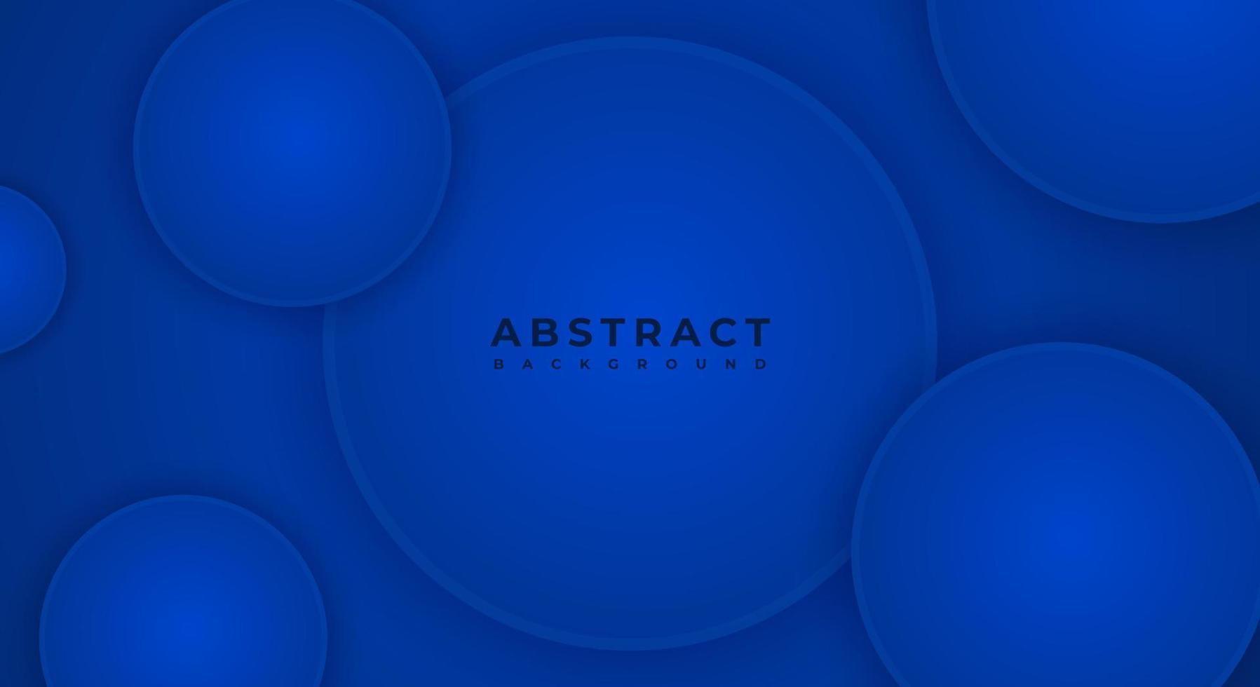 astratto 3d sfondo cerchio blu papercut strato con copia spazio per testo o Messaggio vettore