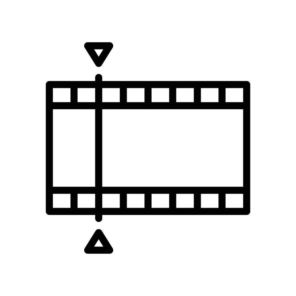 film icona con chiave telaio giocare marcatore per la modifica o taglio nel nero schema stile vettore