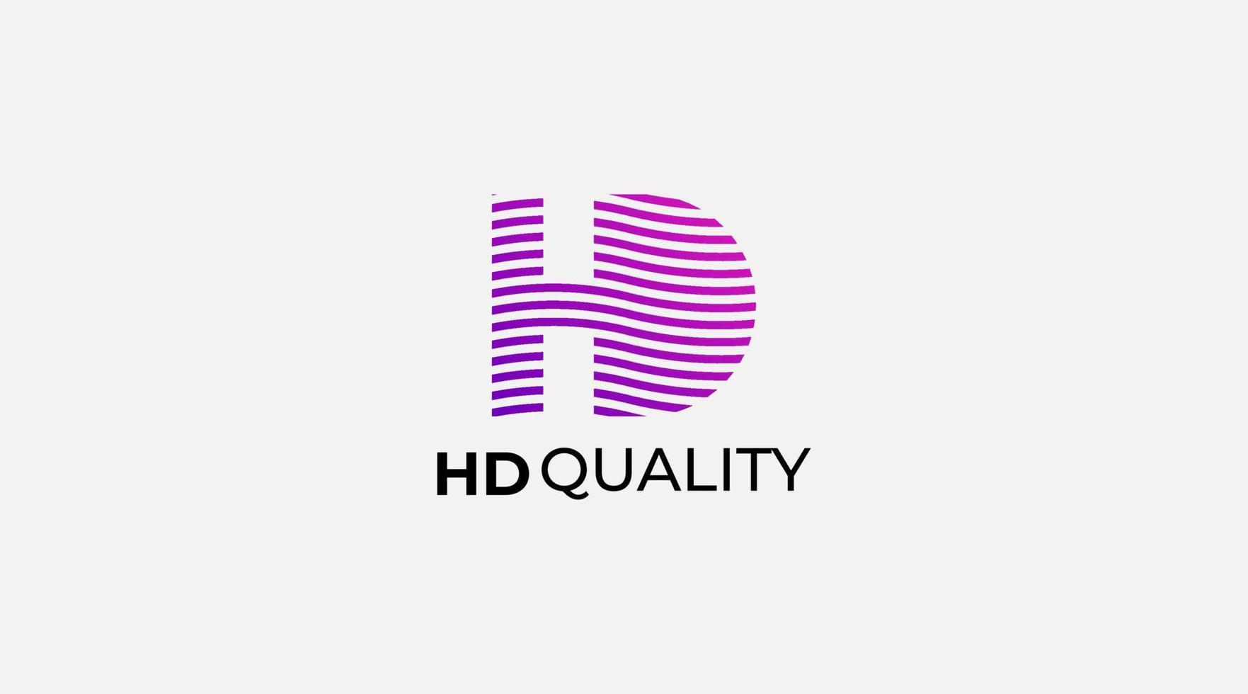 iniziale lettera HD o dh logo design vettore modello.