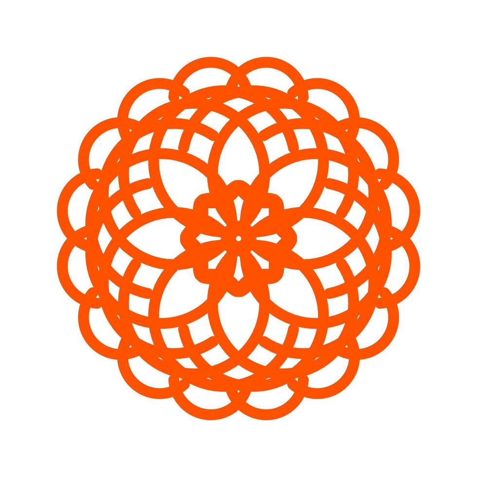 mandala asiatico religioso ornamento vettore illustrazione