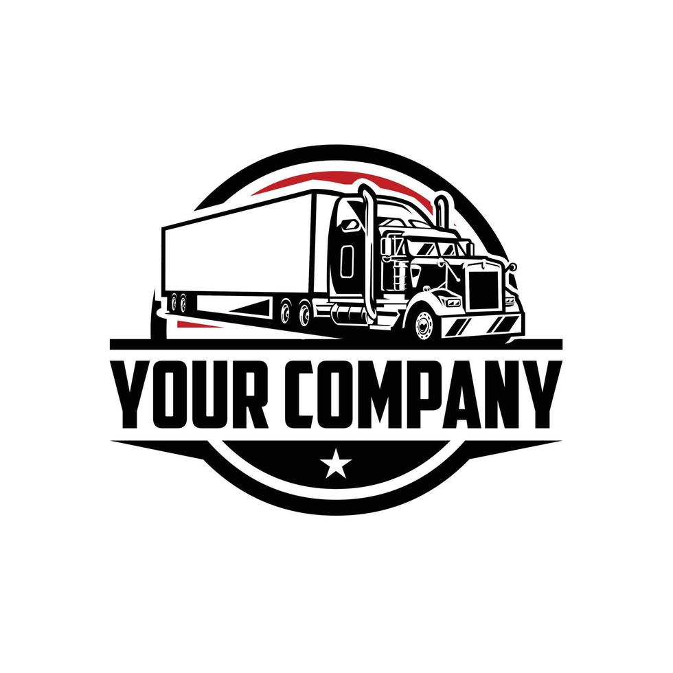 premio semi camion 18 Wheeler trailer azienda logo mezzi di trasporto vettore modello