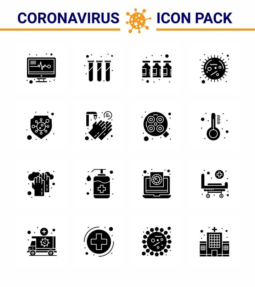 covid19 corona virus contaminazione prevenzione blu icona 25 imballare come come sicurezza virus farmaci epidemico batteri virale coronavirus 2019 nov malattia vettore design elementi