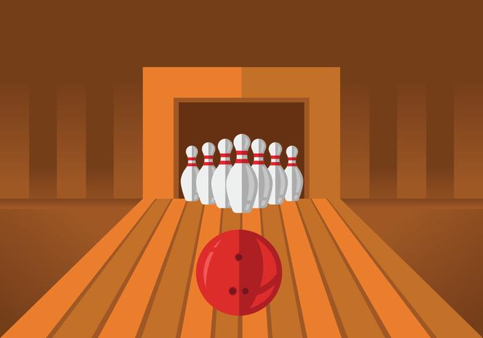 Illustrazioni di bowling vettore