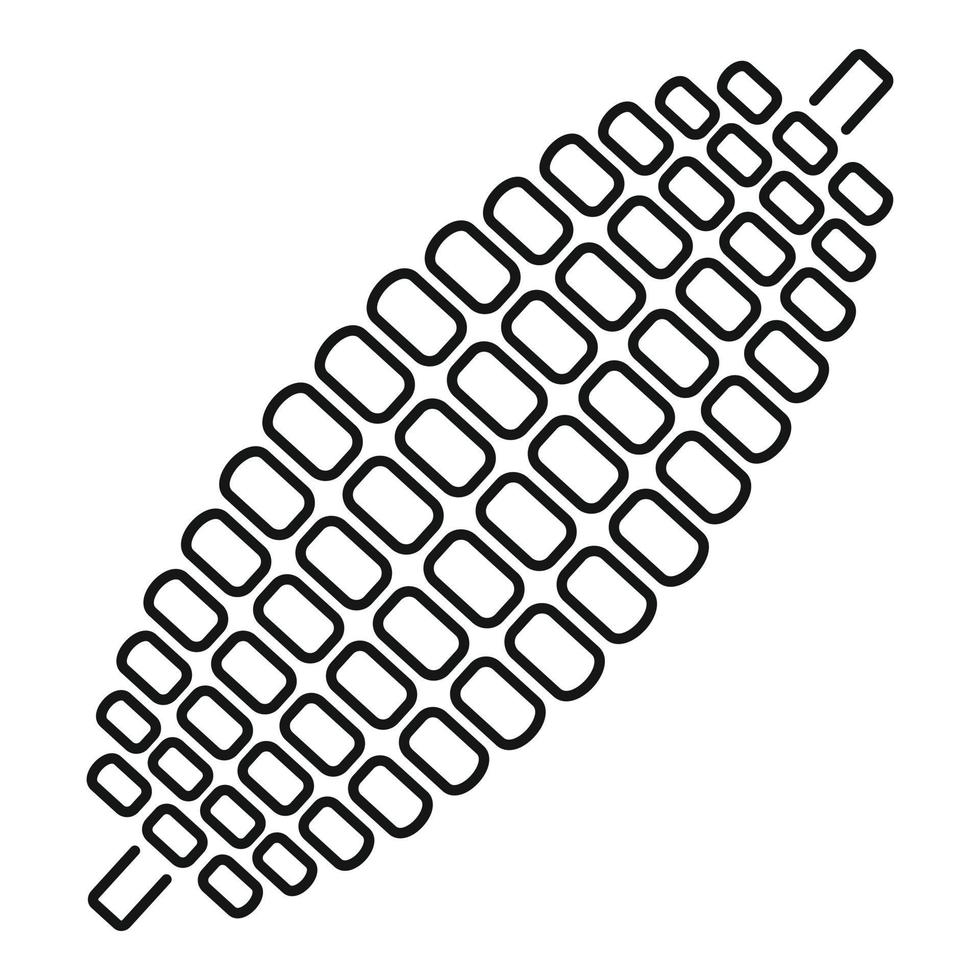preparato Mais icona, schema stile vettore