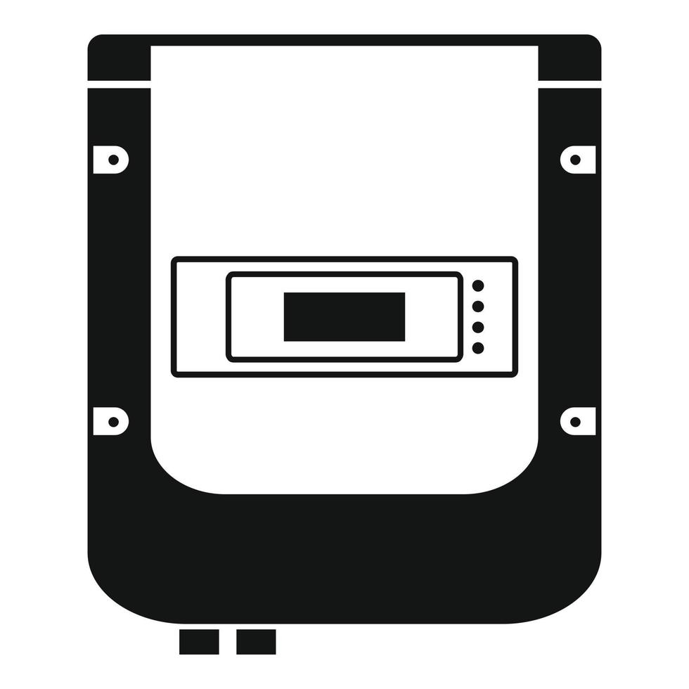 elettrico contatore icona, semplice stile vettore