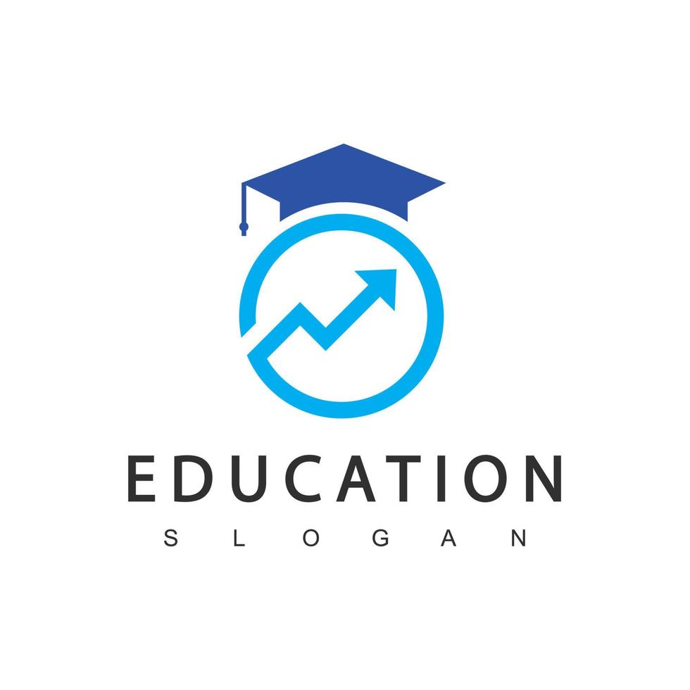 formazione scolastica logo design. marketing e attività commerciale loghi vettore