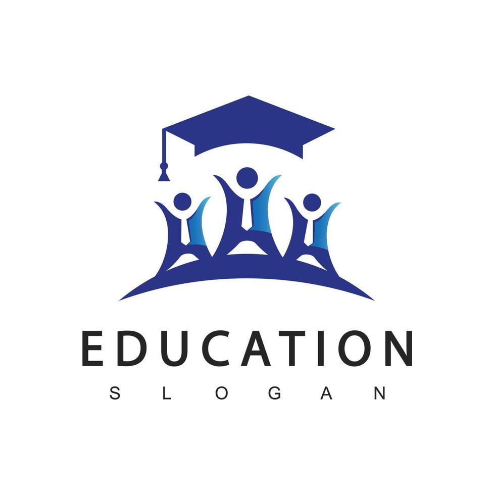 formazione scolastica logo design modello, vettore illustrazione