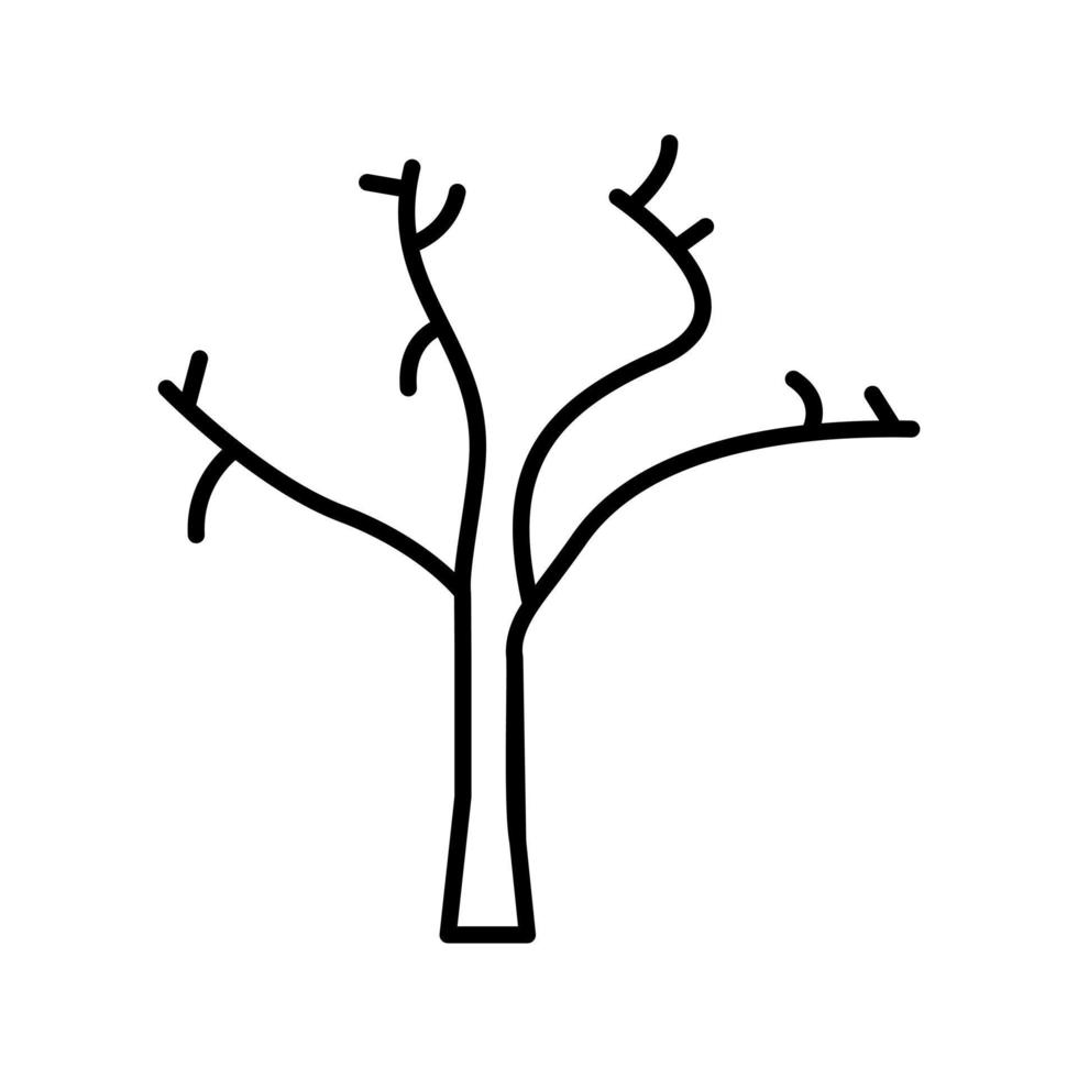 2 - albero con no foglie.eps vettore